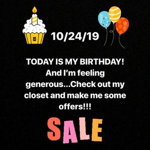 Birthday Sale!